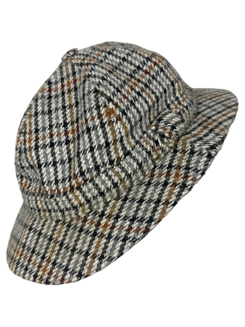 Vintage Glen Appin Scotland Deerstalker Hat Sherlock Holmes Plaid Tweed Cap